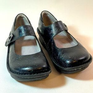 Alegria Paloma Navy Sparkle Mary Jane 37 7-7.5